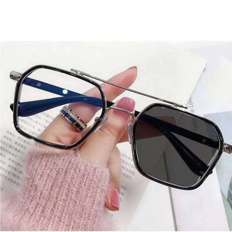 New Men Square Small Frame Men's Color Changing Fashion Sunglasses Outdoor Driving Eyewear UV400 Oculos De Sol Y260207