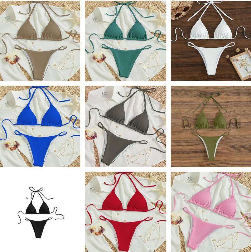 2026 Swimwear Women Beach Pad Bikini Swimsuit Maio Biquinis Femme Mujer Banador Badpak Dames Monokini C260207