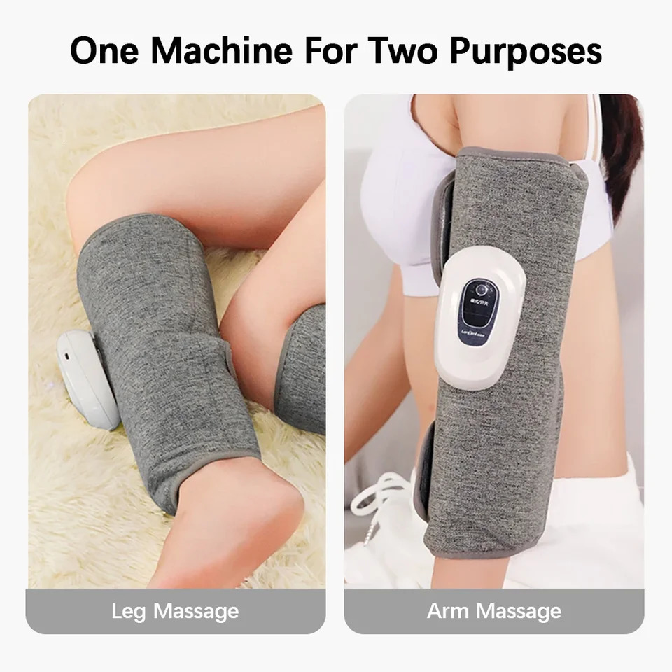 Electric Leg Massager Wireless Rechargeable Air Compression Leg Calf Massage for Pain Relief Relax Leg Muscles 360 Air Pressure 260130
