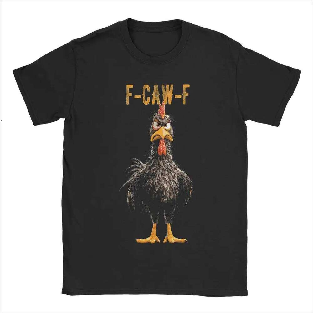 FCAWF Black Lover - Funny F-Caw-F Chicken T-Shirts for Men Cotton T Shirts Short Sleeve Tees New Arrival Clothing C260207