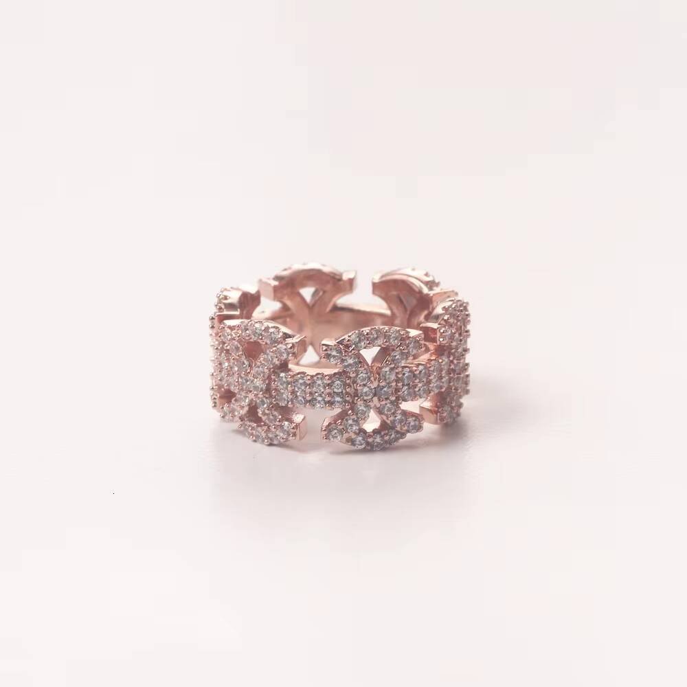 2022 New Rings High Quality CZ Ring Copper Gold Color Iced Out Cubic Zirconia Fashion Men Women Hip Hop Jewelry Gifts