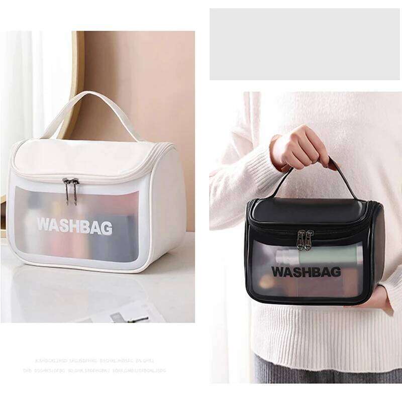 Ins Style Multifunctional Women's Cosmetic Hand Wash Portable Waterproof Swimming Bag Home Travel Organizer Y260206