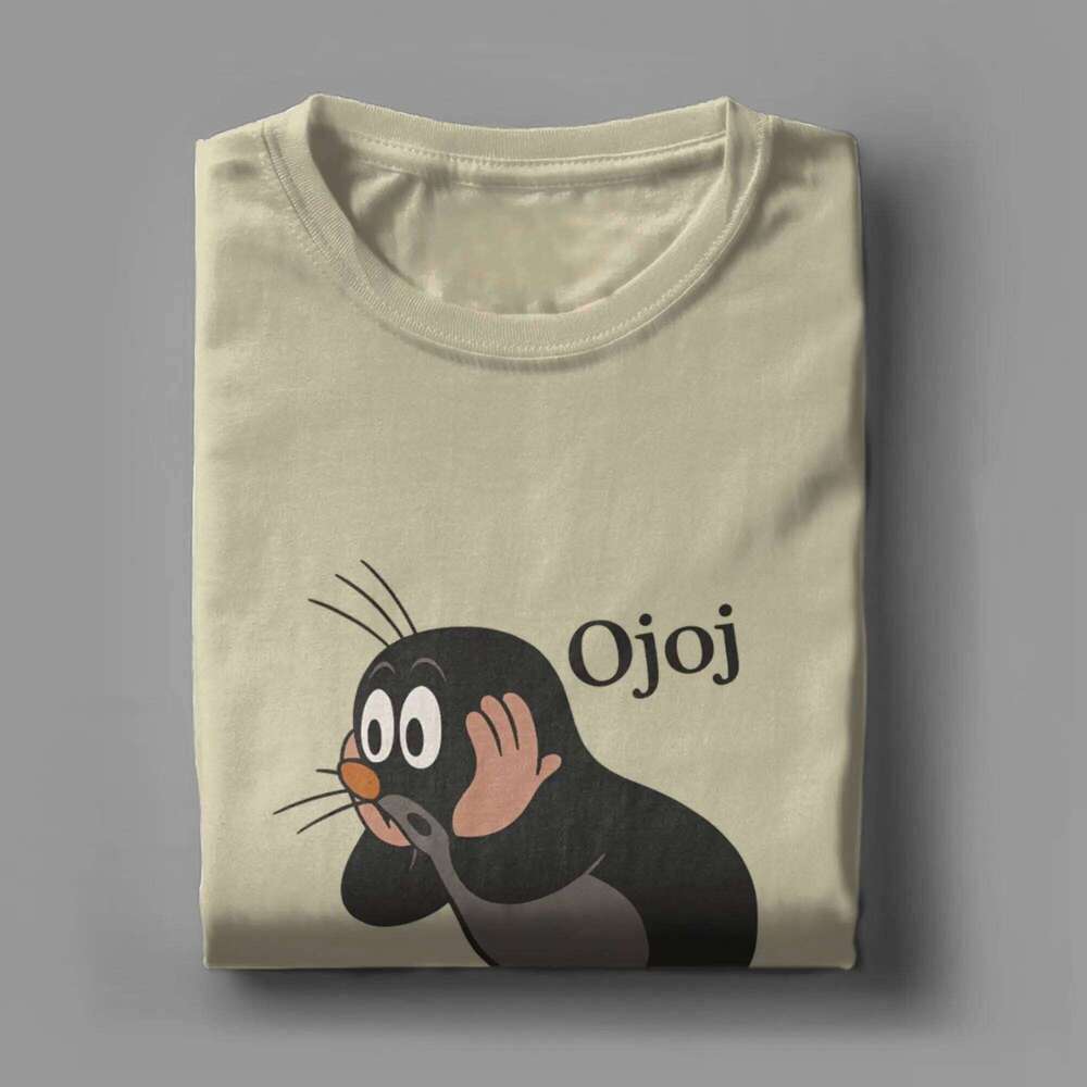 Men T-Shirt The Little Mole Novelty 100% Cotton Tees Short Sleeve T Shirts Round Neck Tops Gift Idea C260207