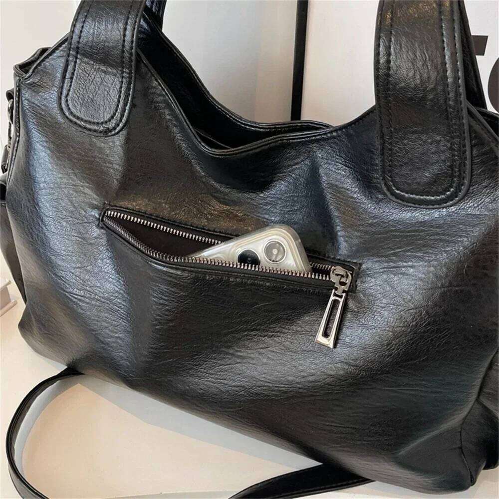 Soft Interior Compartment Shoulder 2026 High Quality Contrasting Colors Bags for Women Fashion Zipper Pu Women's Handbags C260207