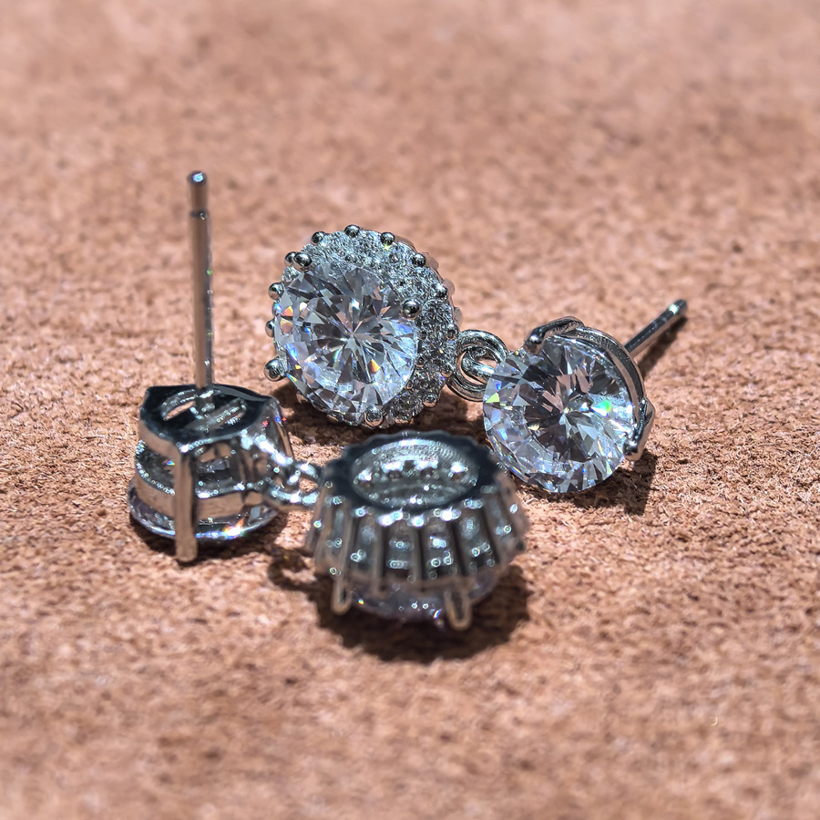 Choucong Sparkling Dangle Earrings Luxury Jewelry 925 Sterling Silver Round Cut Princess Lab Moissanite Diamond Gemstones Party Elegant Lady Drop Earr