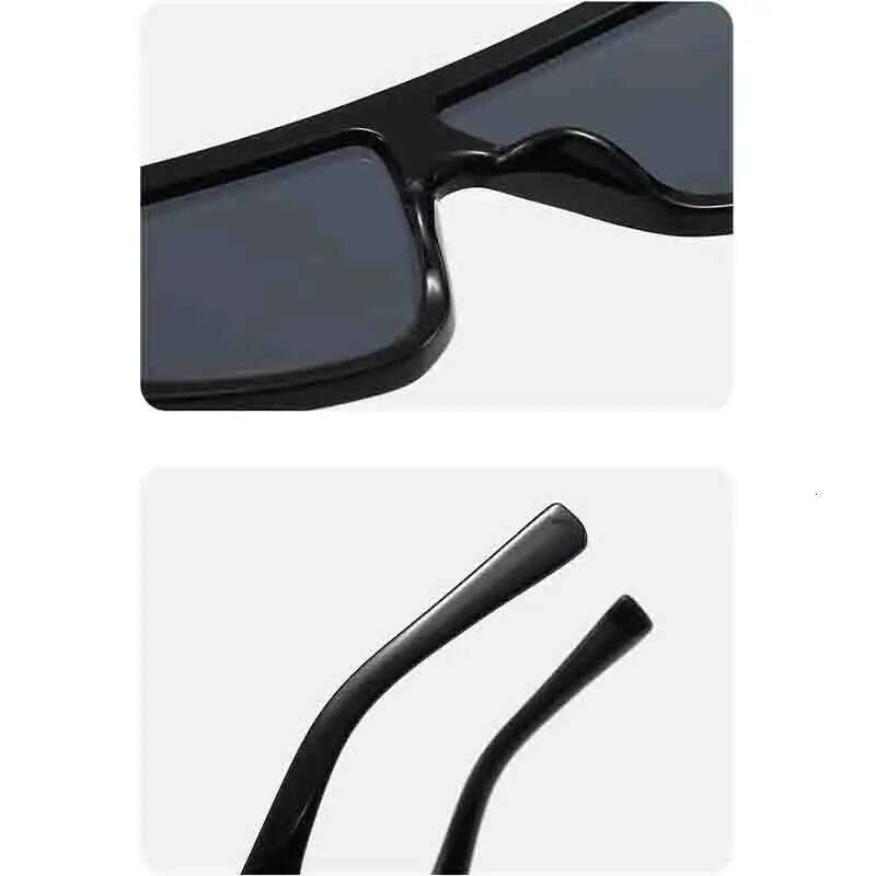 New Y2K Large Frame Joined Body Square Sunglasses Women's Brand Designer Movement Sun Glasses Men Outdoor Cycling Eyewear UV400 Y260207