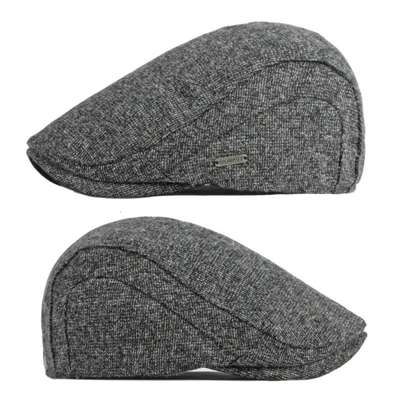 Autumn Winter Herringbone Duckbill Hat Flat ed Beret Hat Men Women Retro sboy Ivy Cap Painter Gatsby Driving Cabbie Cap 260205