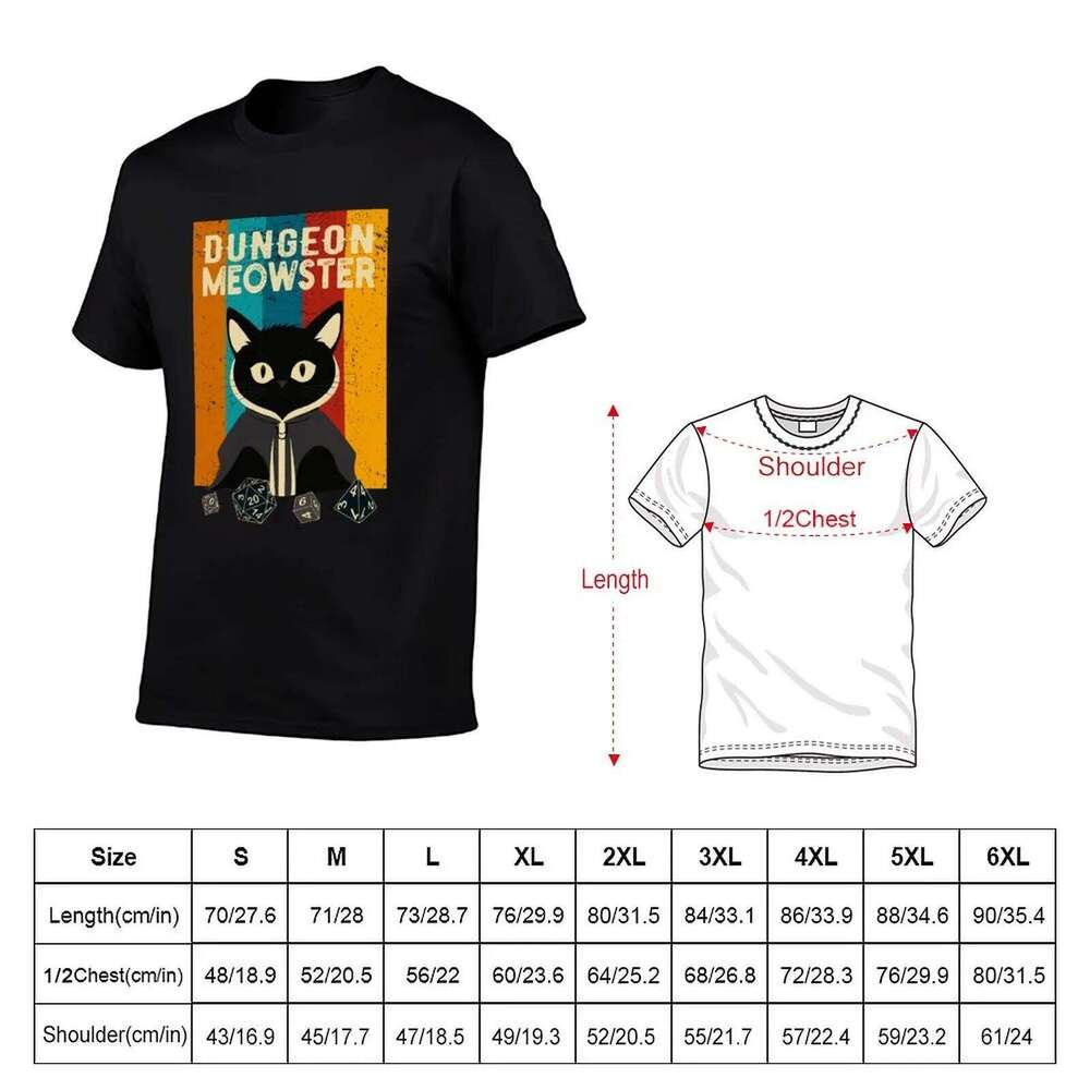 Dungeon Meowster, retro, vintage designer t shirts with prints T-Shirt C260207