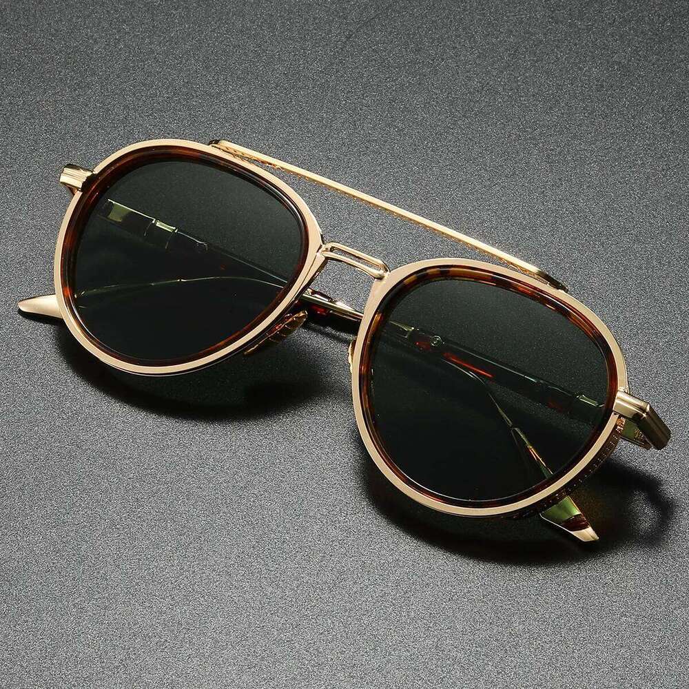 Exquisite Sunglasses Men 2025 New Brand Designer Round Pilot Punk Sun Man Unisex Luxury Glasses Lentes De Sol Hombre Y260207