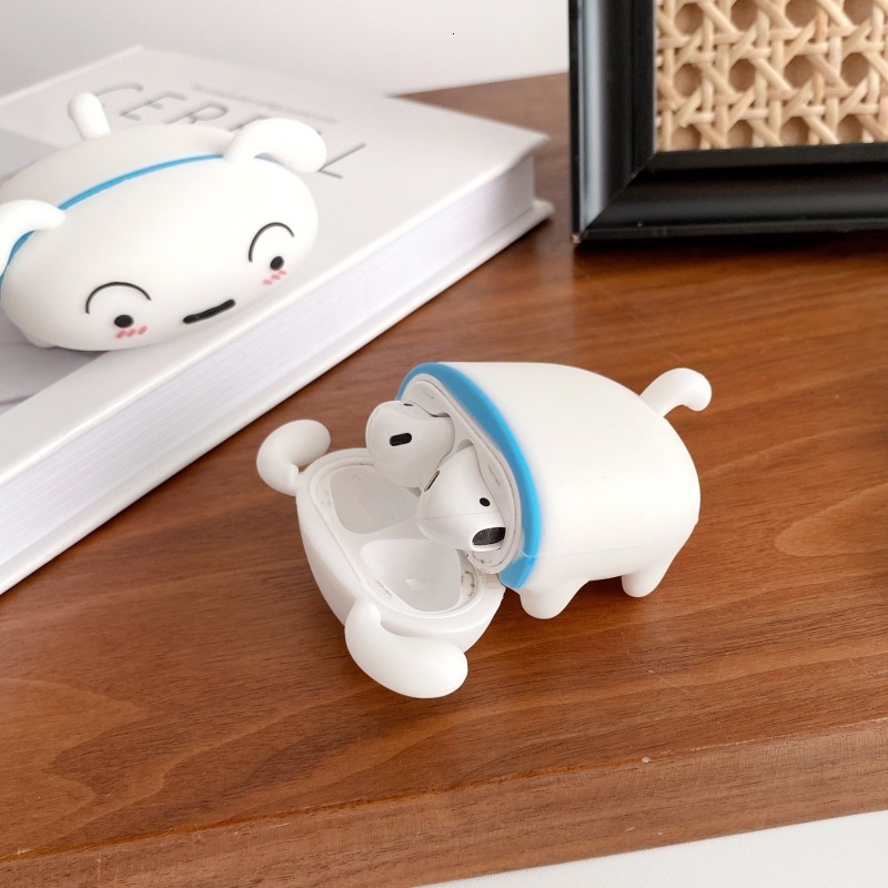 Xiaobai AirPods Pro 2/3 generation Apple Bluetooth wireless earphone case, three-dimensional silicone shell, suitable for trendy design