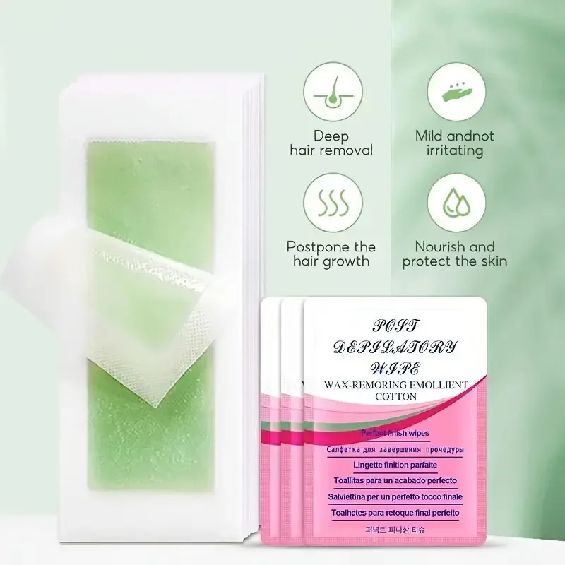 10/20/30/50 Pcs Wax Strips For Wax Paper Cold Wax Strips Paper For Face Neck Arm Leg Body Beauty Tools 260126