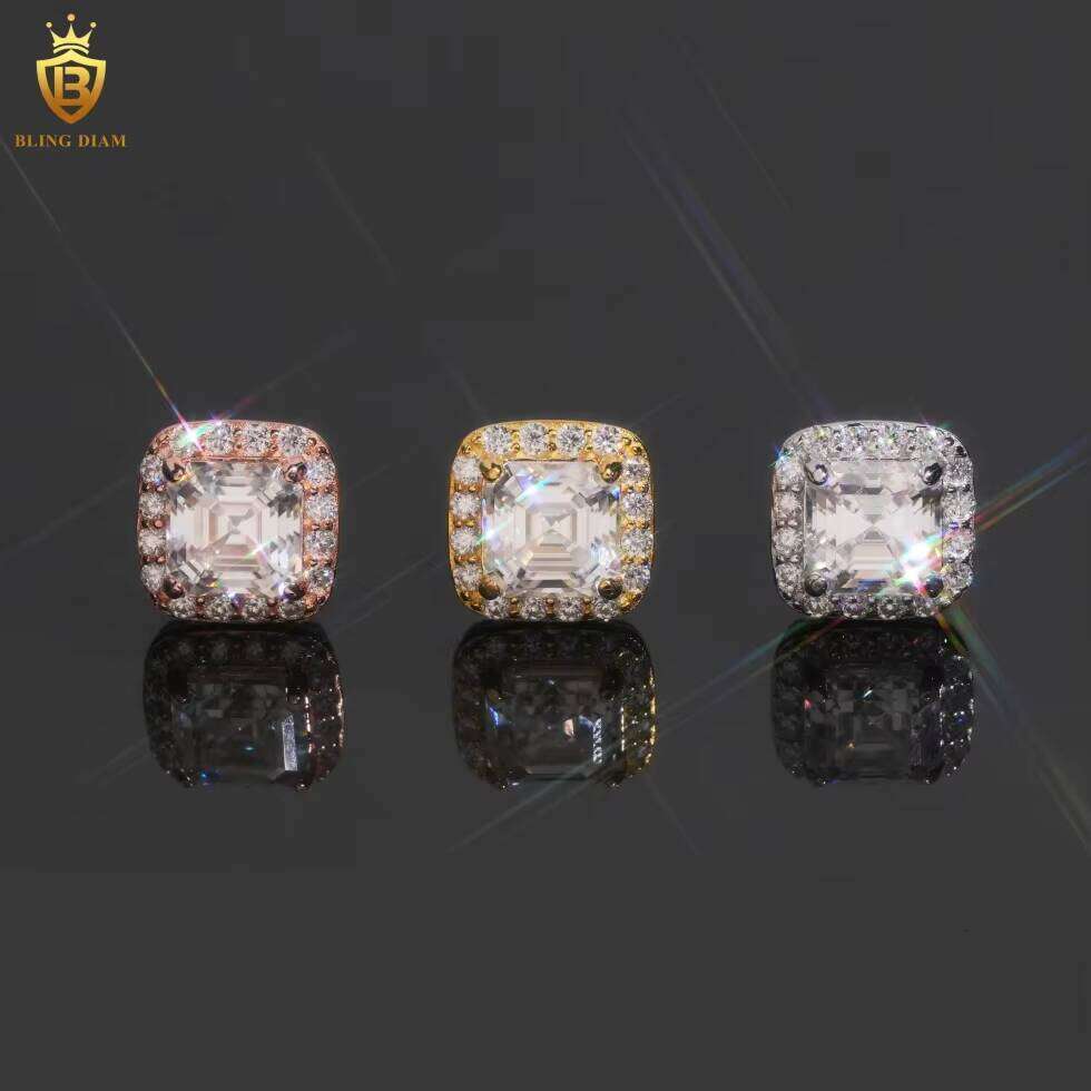 Past Diamond Taster Fashion Silver D VVS Fine Jewelry Men Women Engagement Moissanite Earrings