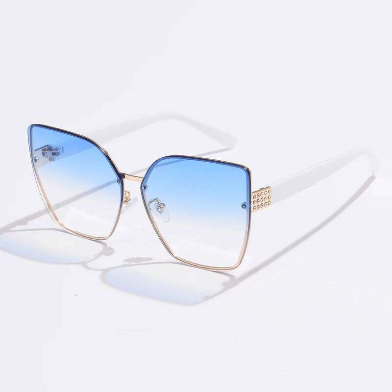 Vintage Square Sunglasses Rimless Frameless Rectangle Shades Gradient Brand Designer Traveling Sun Glasses For Women UV400 Y260207