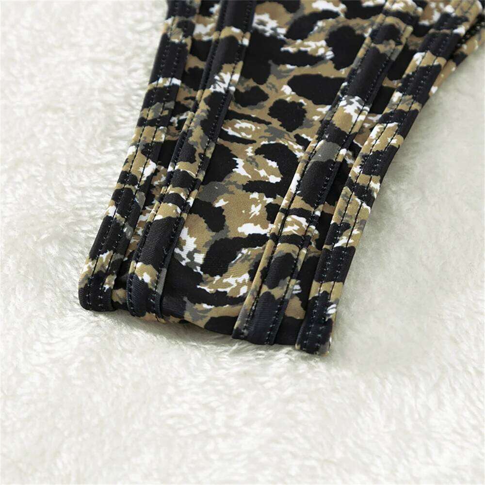 Leopard Print Bikini Push Up Swimsuit Backless Bandage Swimwear Women Micro Bath Suits Vacation Outfit Brazil Beach Tangas Mujer C260207