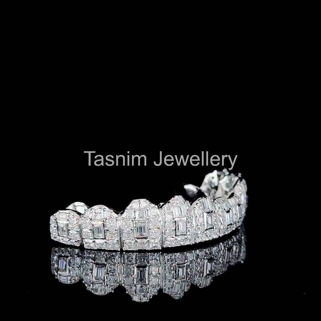 Premium Quality Custom Made Personalized 925 Silver Plated Sterling Moissanite Princess Cut Christian Hip Hop Unisex Wedding