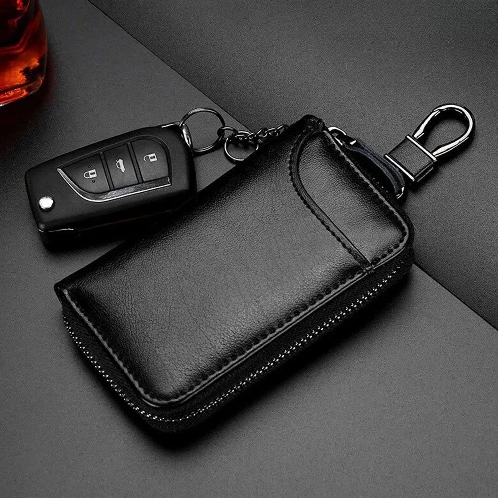 Genuine Leather KeyChain Unisex Key Bag Multifunction Organizer Wallet Holder Smart Housekeeper Car Small Key Case Keys Pouch 260129