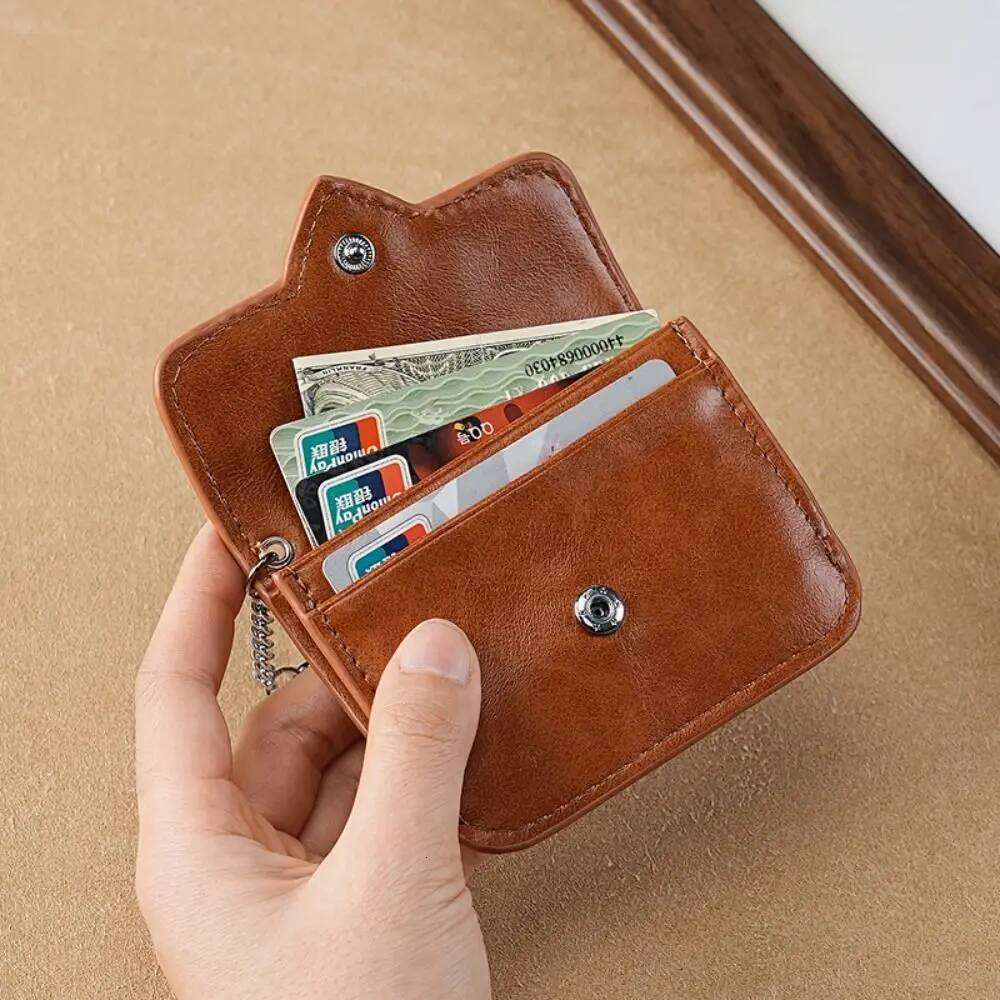 Women Lightweight PULeather Cute Heart Shaped Small Wallet Multi-card Anti-magnetic Card Holder Travel Cash Coin Bag Y260206