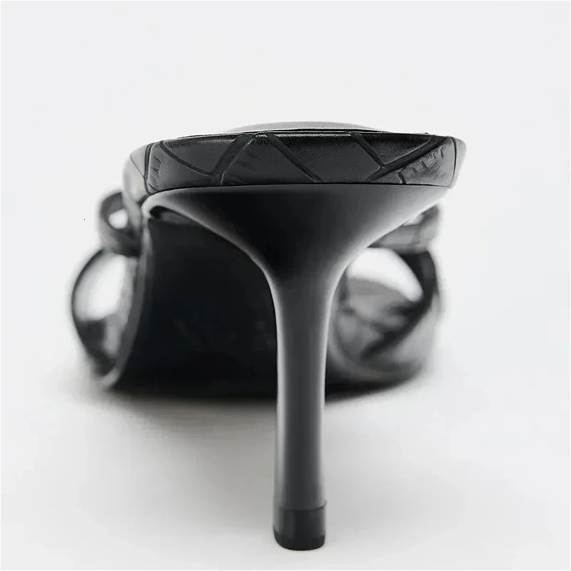 Summer 2026 Heels Slipper Open Toe Comfort Casual Slides Female Metal Buckle Mature Fashion Women Sandals 260208