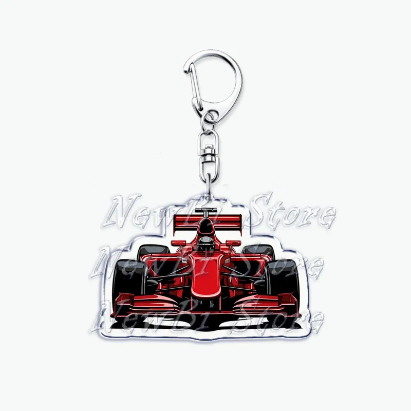 Super Cool Car Racing Keychains Pendant Keyring for Accessories Bag Key Chain Ring Jewelry Fans Friends Gifts 251218