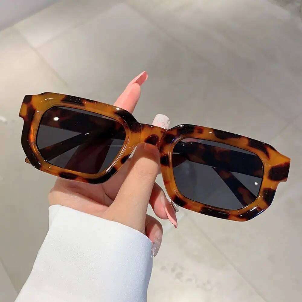 Retro UV400 Protection Square Frame Sunglasses Y2K Punk Sun Glasses Small Shades for Women & Men Y260207