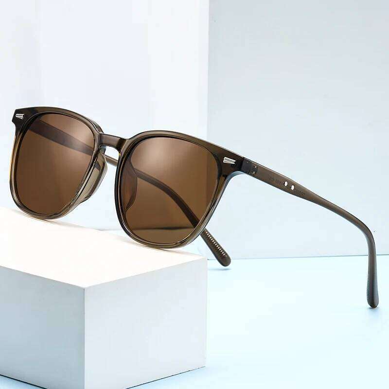 2025 New Ultra Light Square Black Face Enhancing With Trendy Natural Color And Uv Resistant Sunglasses 3069 Y260207