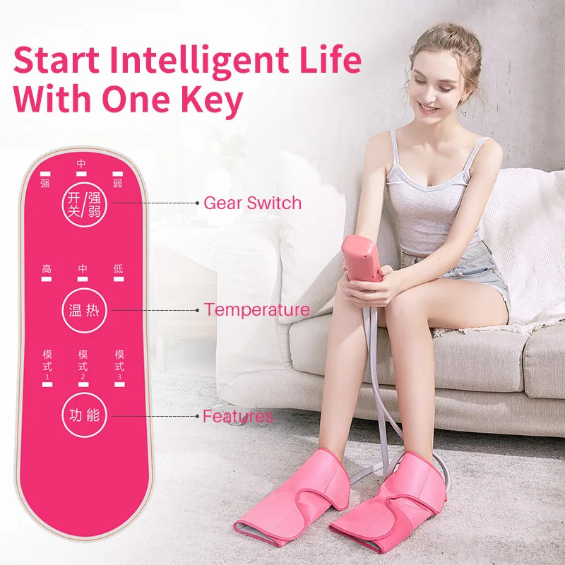 Leg Massager for Circulation Air Compression Calf Massager with Handheld Controller for Pain Relief EdemaMuscles Relaxation 260130