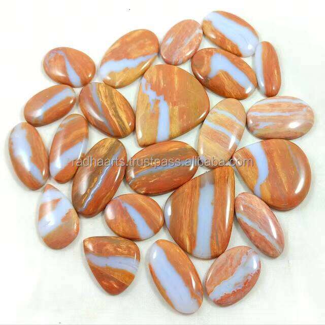 Natural Brown Opal Wood Jasper Cabochon Loose Gemstone Lot With Mixed Shape Sizes For Jewelry Making Pear Moonstone Crystals