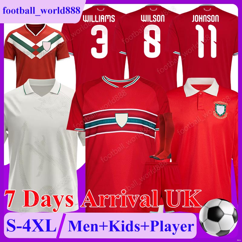 4XL Wales Cymru Premier 2026 World Cup Soccer Jerseys 150th WILLIAMS WILSON JOHNSON 25 26 Football Shirts MOORE CULLEN football kits BROOKS Men Kids Kit Socks Sets