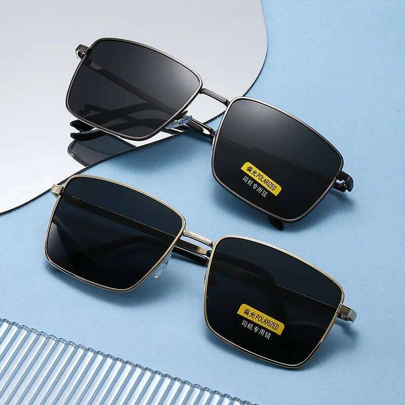 New Driving Specific Polarized Sunglasses Uv400 Men Glasses Drivers Fishing For Women Sun Protection Square Sunshade Eyewear Y260207