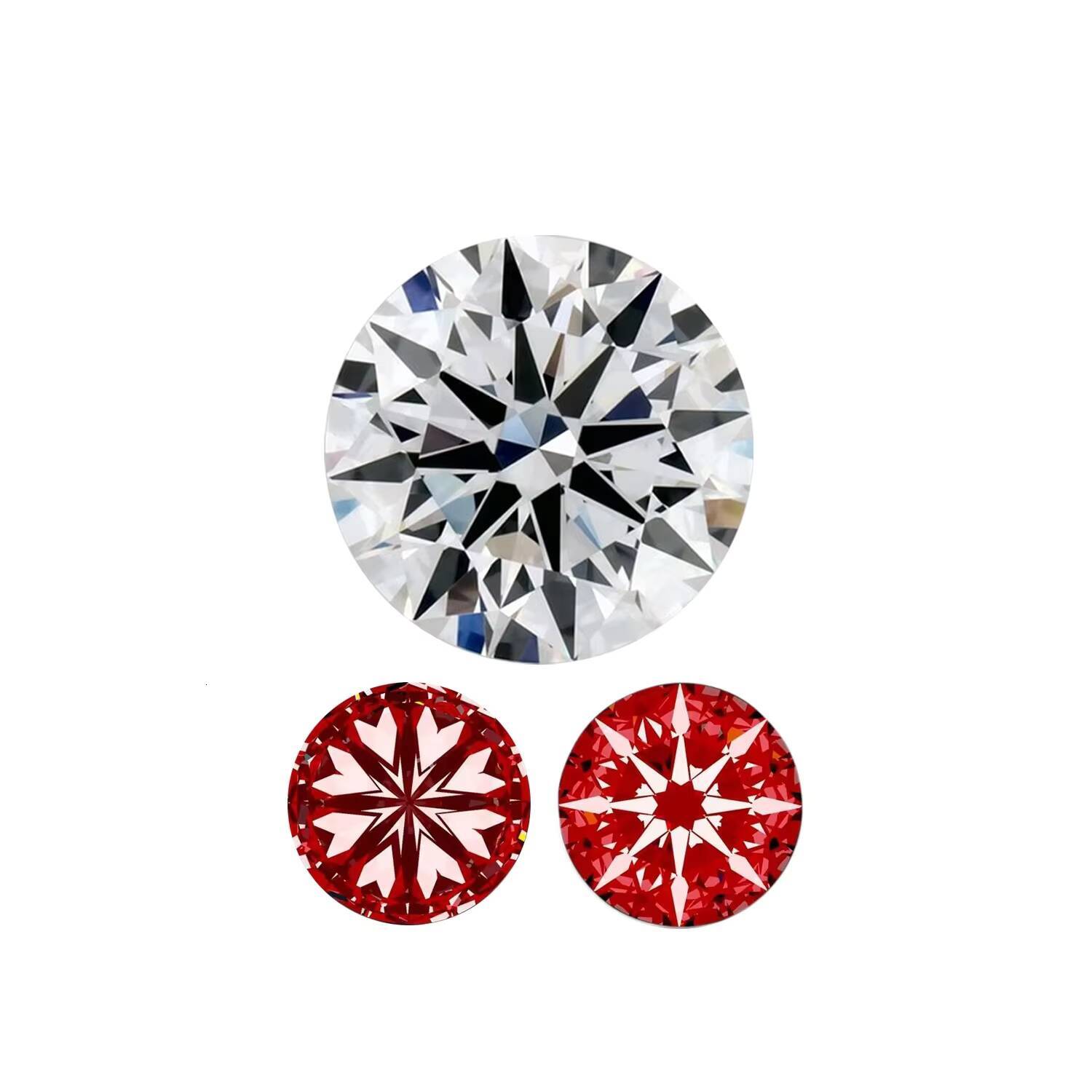 Polished 03ct 04ct 05ct D VVS2 Loose Lab Grown Brilliant Cut Diamonds Starsgem Factory Supply IGI Certificate Laser Drilled