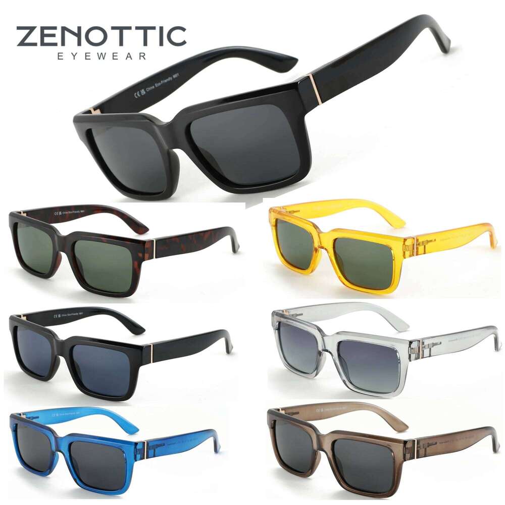 ZENOTTIC 2025 2024 New Fashion Square Polarized Sunglasses Women Men UV400 Protection Shade Rectangle Sun Glasses Y260207
