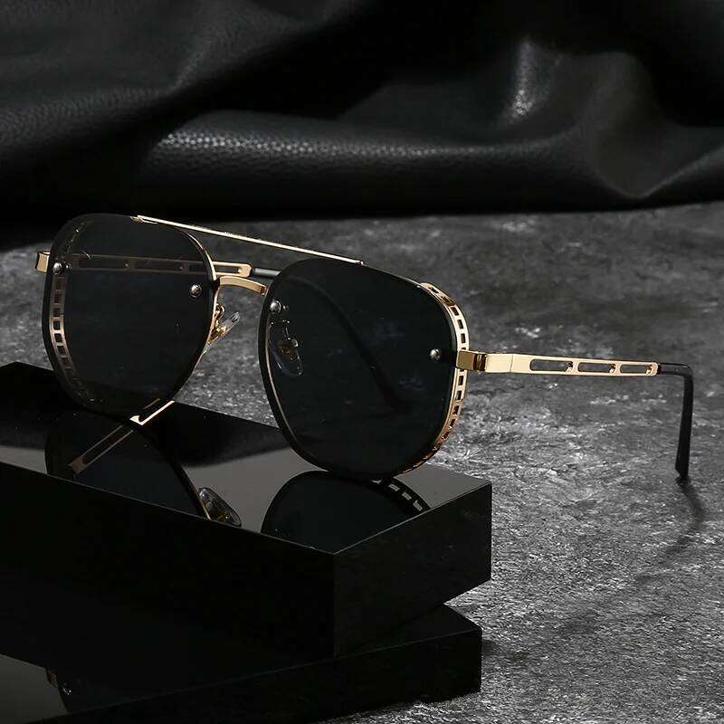 2025 Fashion Punk Luxury Design Men Women Flight Seven Rock Mach Six Style Gradient Pilot Sunglasses Oculos De Sol Y260207