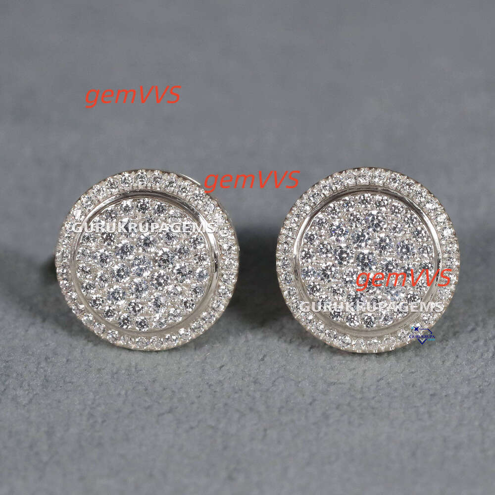 Earrings That Shines Bright Our 925 Sterling Silver Moissanite Diamond Earring For Women With Enhanced VVS Clarity