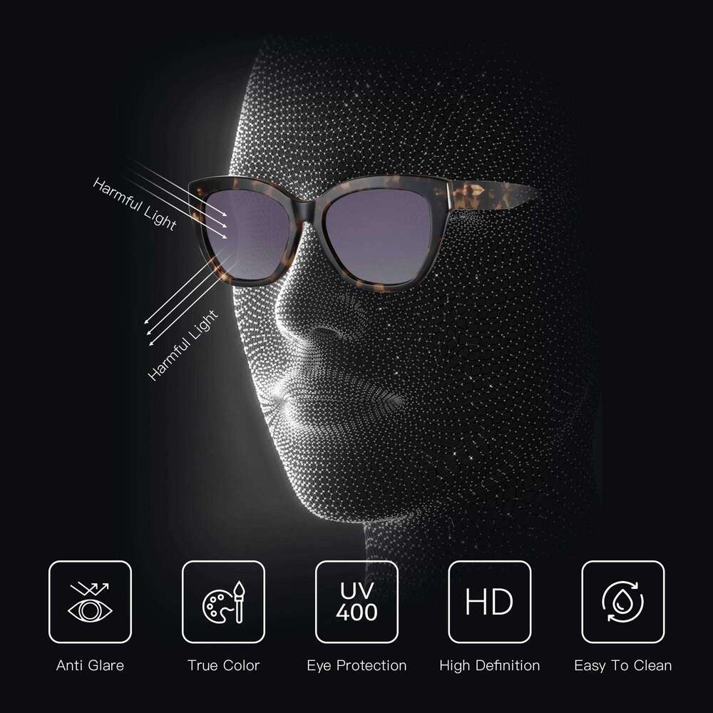 ZENOTTIC Fashion Printing Butterfly Polarized Sunglasses Handmade Acetate Sun Glasses for Women Driving UV400 Protection Y260207