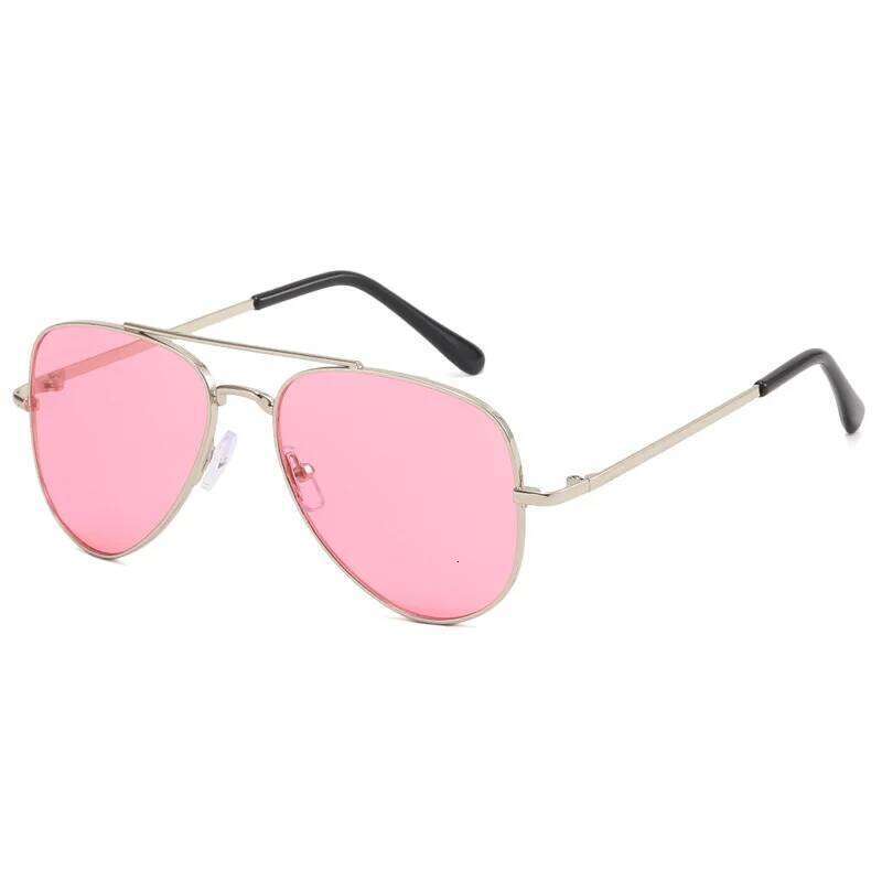 New Straight Metal Children's Sunglasses Boys Girls, Classic Style For Children And Adults, Parent-Child Y260207