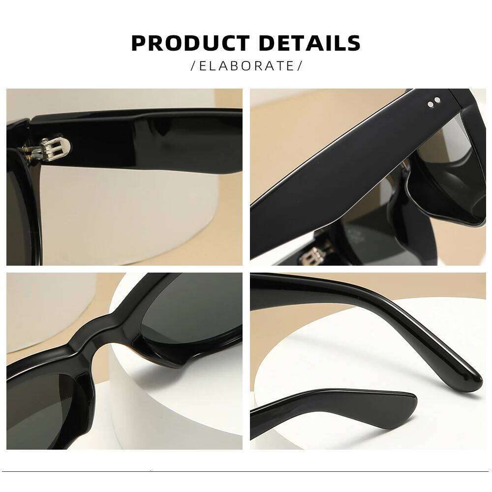 Retro Fashion Y2K Punk Cat Eye Sunglasses Women Brand Design Sun Glasses Classic Vintage UV400 Outdoor Shades with Thick Frame Y260207