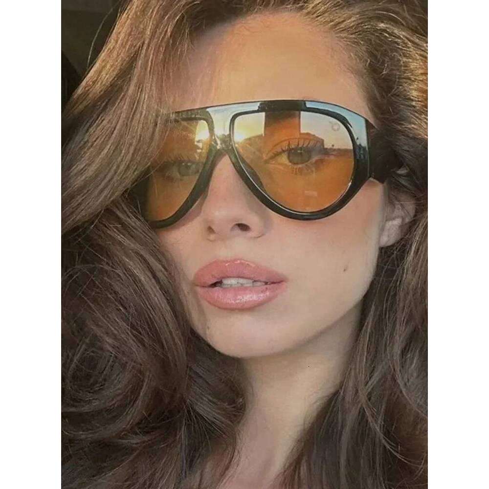 Fashion Oversized Hip Hop Sunglasses Men Women Shades Brand Designer Sun Glasses Trend Male Punk Eyewear Female UV400 Y260207