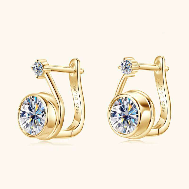 Snail-Shaped Moissanite S925 Sterling Silver D Color GRA Certified Earrings Wholesale