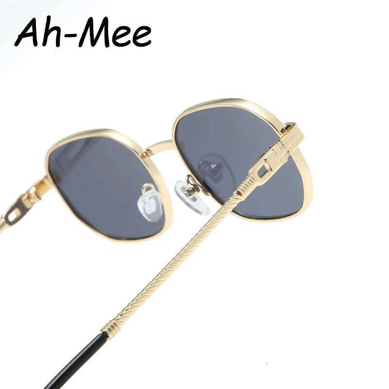 1/3pcs Fashion Rectangle Sunglasses Women UV400 Thread Design Metal Frame Sun Glasses Trendy Punk Style Black Gold Shade Unisex Y260207