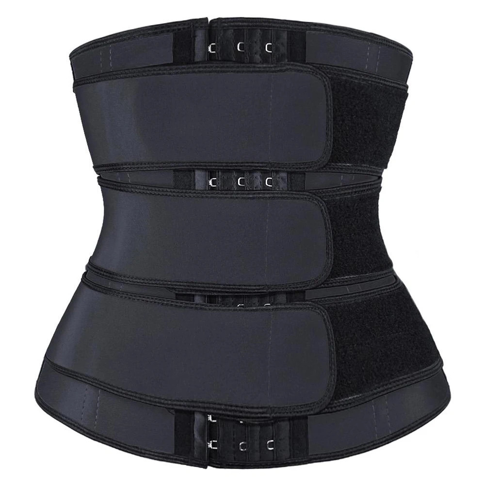 Women Waist Trimmer Tripple Belts Waist Trainer Shaperwear Tummy Control Slimming Fat Burning For Postpartum Sheath Belt 260207