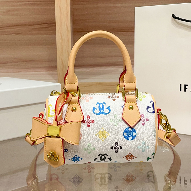 Printed Single-Shoulder Bag Bowling Bag 2026 New Style Armpit Retro Versatile Fashion Handbag Small Women's Bag