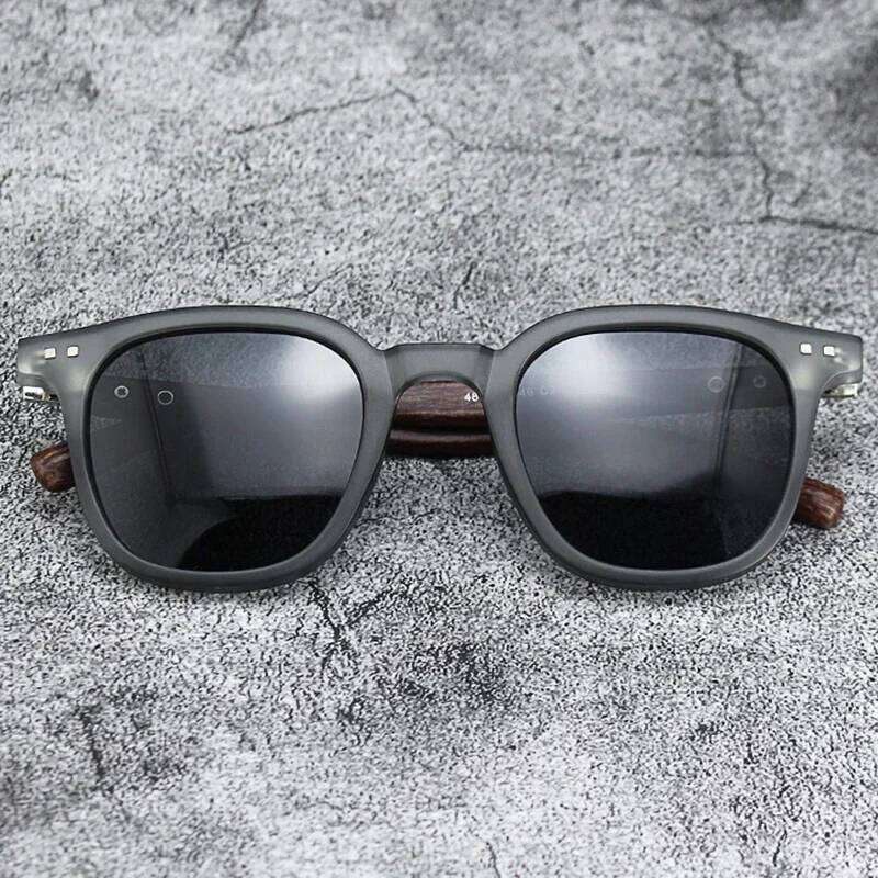 Sunglasses for Men Women's Trendy Retro Wood Grain Polarized UV Protection Eyewear Cycling Outdoor Street Photography Shades Y260207