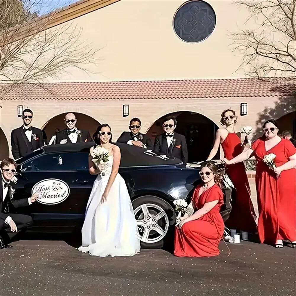 3PCS Classic Black Square Fashion Glasses with Bolt Decoration For Party Photography Wedding Birthday Graduation Hiking Y260207