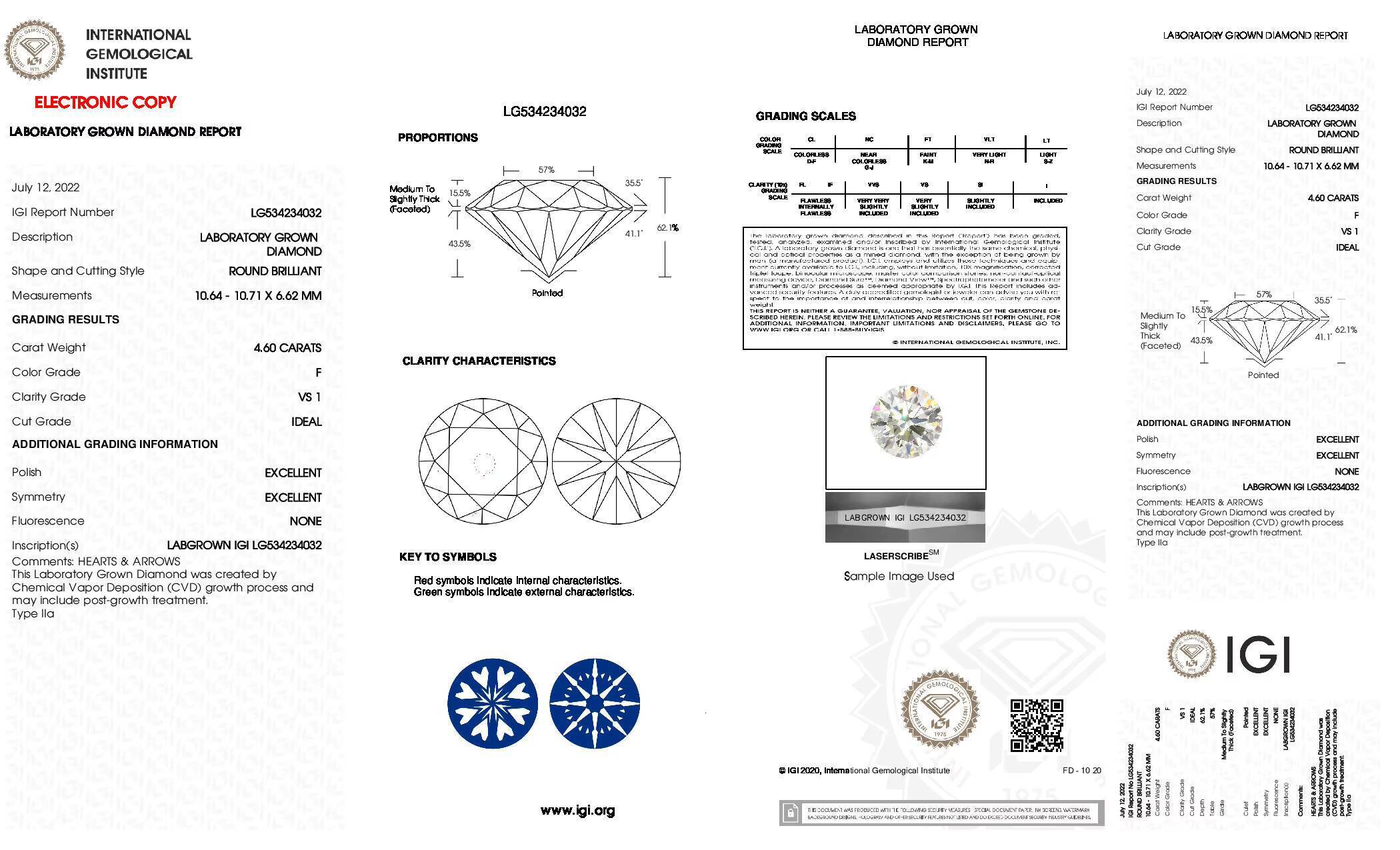 VOAINO 46CT D Color VS1 IGI Certified CVD HPHT Cvd Synthetic Loose IGI Lab Grown Diamonds Material Rough Wholesale