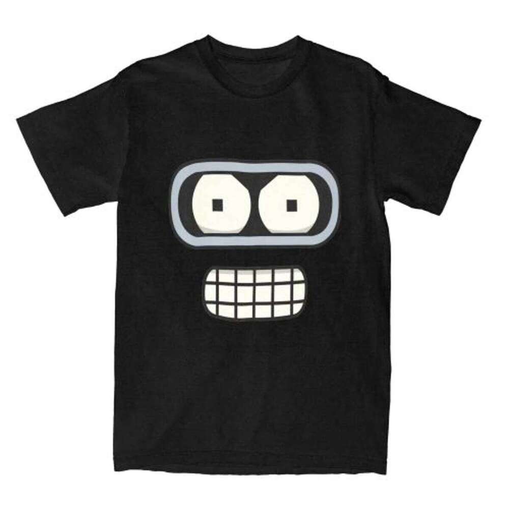 2025 Fashion Casual Bender Futuramas Tshirt Women Men Crewneck Short Sleeve T-shirt Clothes Cotton Male Summer Tops Black Tee C260207