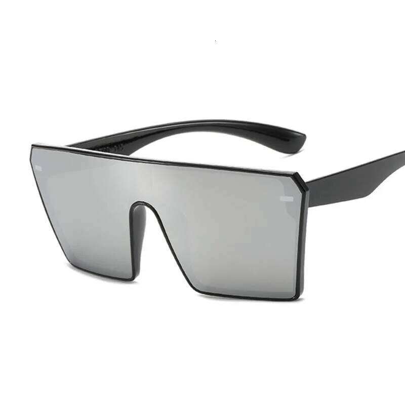 New Fashion Oversized Sunglasses Woman Brand Designer Plastic Female Big Frame Gradient Sun Glasses Mirror Gafas De Sol Mujer Y260207