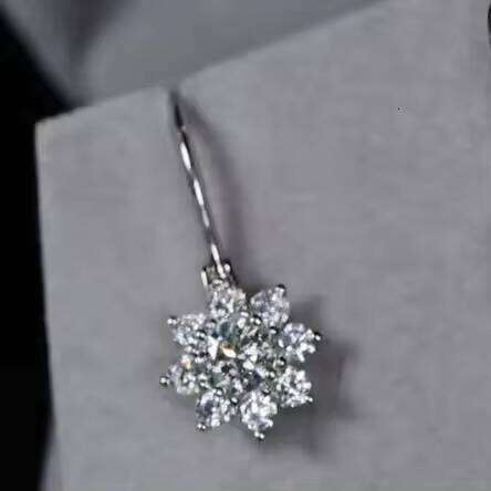 Moissanite Diamond Earrings 925 Sterling Silver Gift For Her