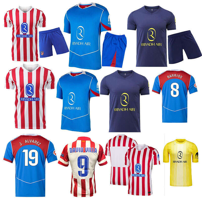 25-26 Soccer Jerseys Atleticos De Madrid BARRIOS GALLAGHER LE NORMAND HANCKO T.ALMADA KOKE JOHNNY J.ALVAREZ Anniversary ALEX B. Football Shirt Men Kid Kit Sets