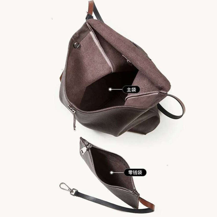 OLOEY Hifashion Cow Genuine Leather Bucket Shoulder Tote Bags For Women 2025 Luxury Creativity Crossbody Hobos Shopper Ladies Handbags Advanced Sensor
