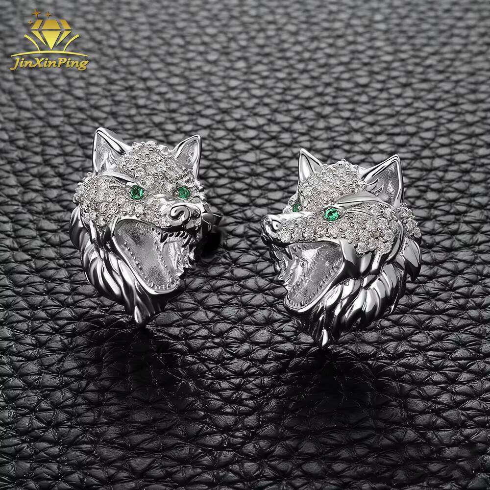 2026 Collection Hiphop Style VVS D-Color Brilliant Cut Moissanite Charm Earrings-Silver/Gold Plated Third Party Certified Unisex